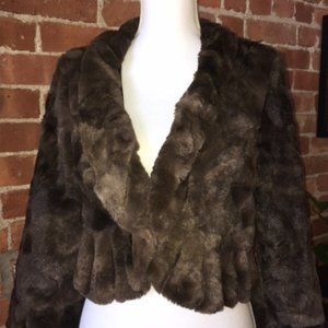 GREAT GIFT!!!! Faux Fur Cropped Jacket NWT